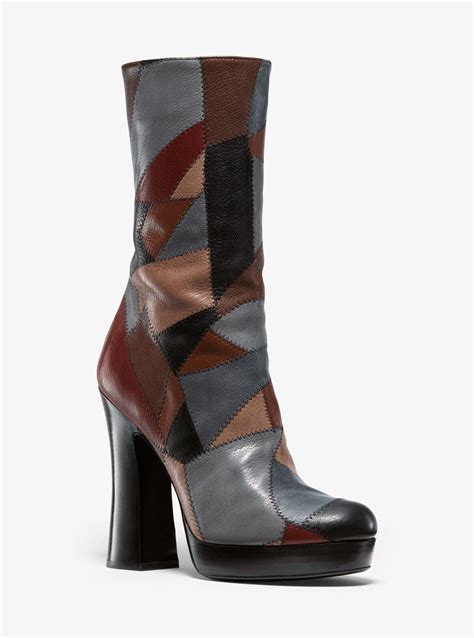 michael kors patchwork boots|michael kors boots women's.